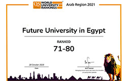 FUTURE UNIVERSITY IN EGYPT ADVANCES IN QS WORLD UNIVERSITY RANKINGS - ARAB REGION 2022