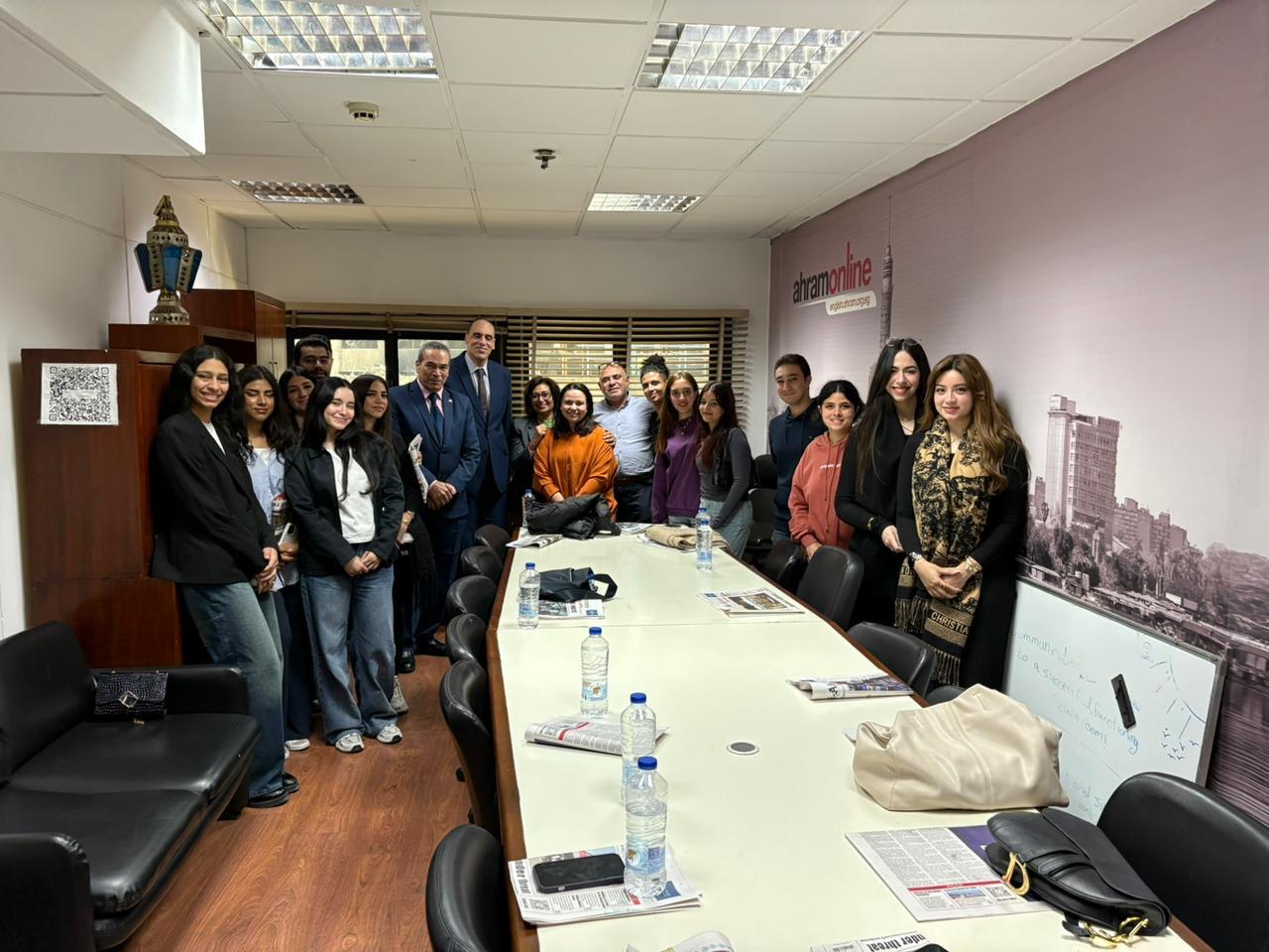 Future University in Egypt Organizes an Educational Field Visit for Political Mass Media Students to Al-Ahram Institution