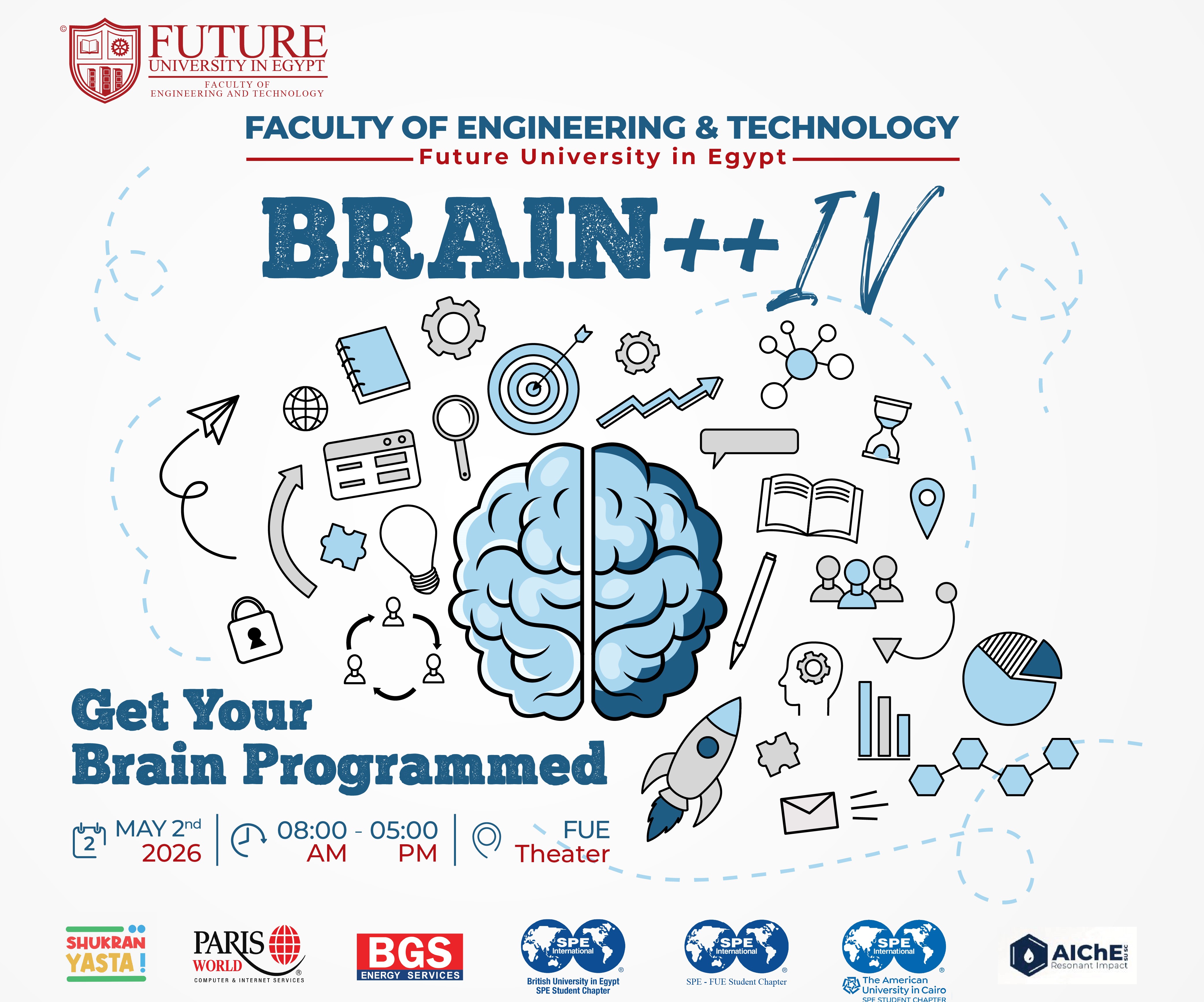 جامعة المستقبل في مصر تعلن عن تنظيم النسخة الرابعة من فعالية BRAIN++ IV  لتنمية المهارات المهنية للطلاب