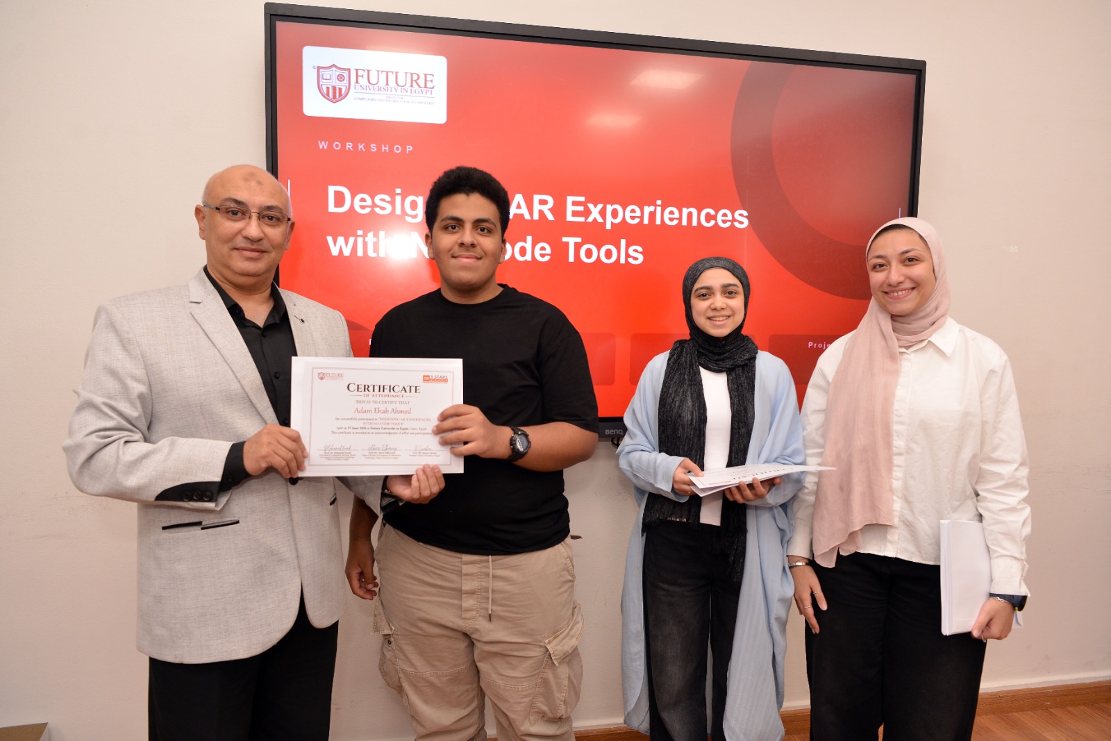 Future University in Egypt Hosts "Designing AR Experiences with No-Code Tools" Workshop for School Students